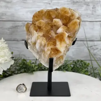 Brazilian Citrine Cluster Crystal with master blessing 師父开光-巴西黄水晶