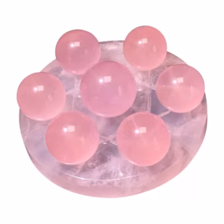Rose Quartz Seven-Star Array with Master Blessing 師父开光-粉晶七星陣