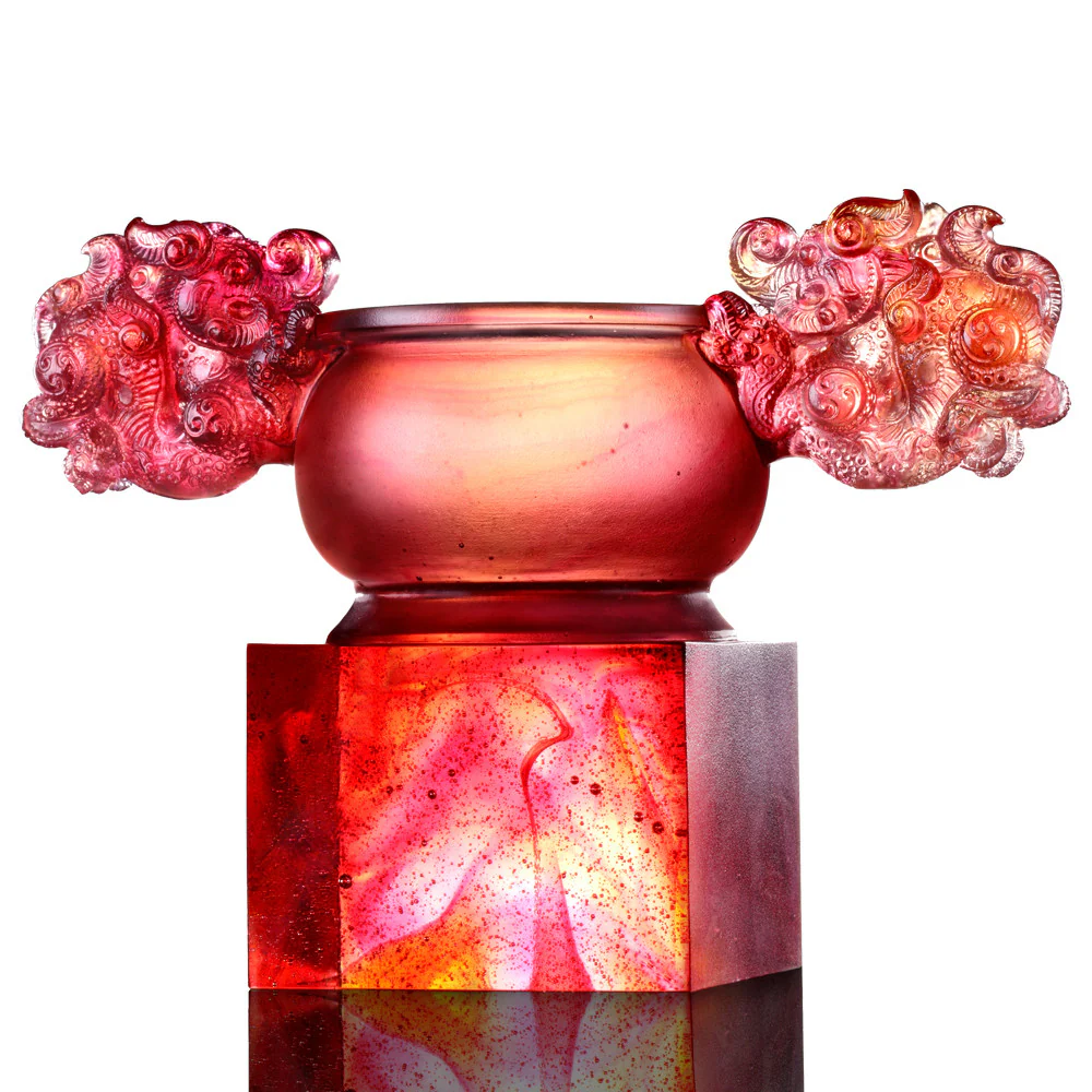 Divine Dragon Cluster Ding Vessel with Master Blessing 師父开光-神龙簇鼎