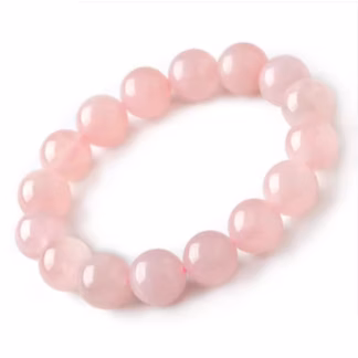 Natural Icy Rose Quartz Bracelet