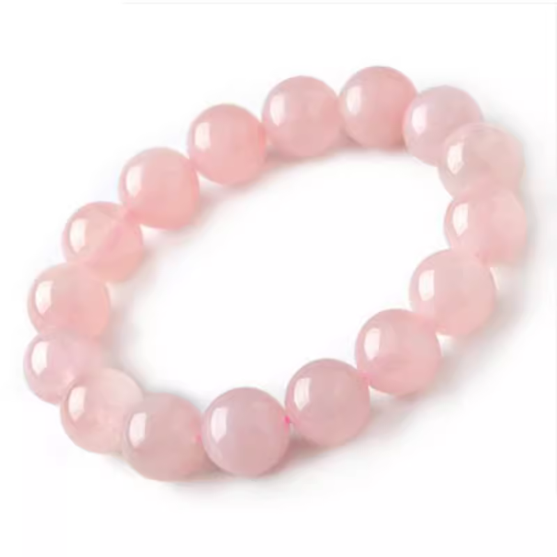 Natural Icy Rose Quartz Bracelet