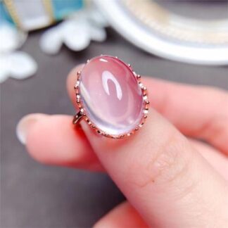 Natural Mozambique Rose Quartz Ring